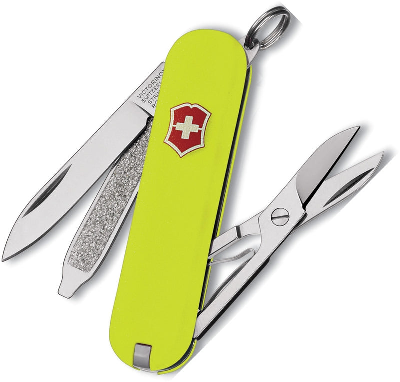 Victorinox Classic SD Pocket Knife Steinless Steel Blades StayGlow Handle 26223808RX1 -Victorinox - Survivor Hand Precision Knives & Outdoor Gear Store