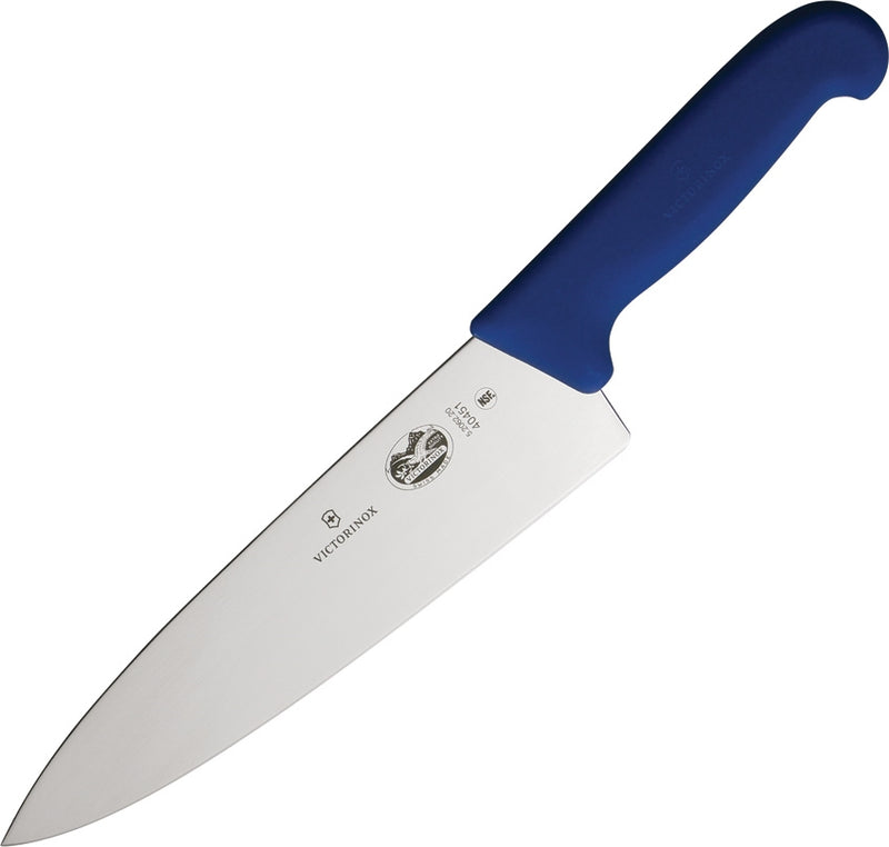 Victorinox Chef Kitchen Knife 8" Stainless Steel Blade Blue Fibrox Handle 5206220 -Victorinox - Survivor Hand Precision Knives & Outdoor Gear Store