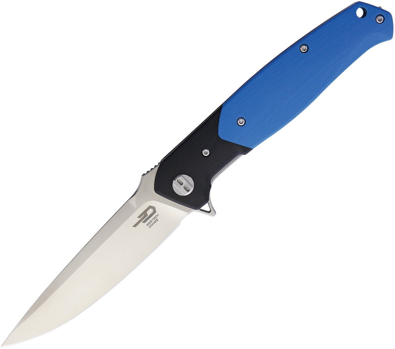 Bestech Knives Swordfish Liner Folding Knife 4" D2 Tool Steel Blade Black/Blue G10 Handle G03D -Bestech Knives - Survivor Hand Precision Knives & Outdoor Gear Store