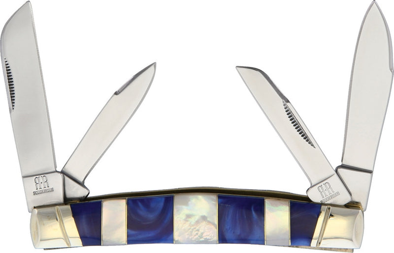 Rough Ryder Large Congress Pocket Knife Stainless Steel Blades Acrylic / Mother Of Pearl Handle 2022 -Rough Ryder - Survivor Hand Precision Knives & Outdoor Gear Store