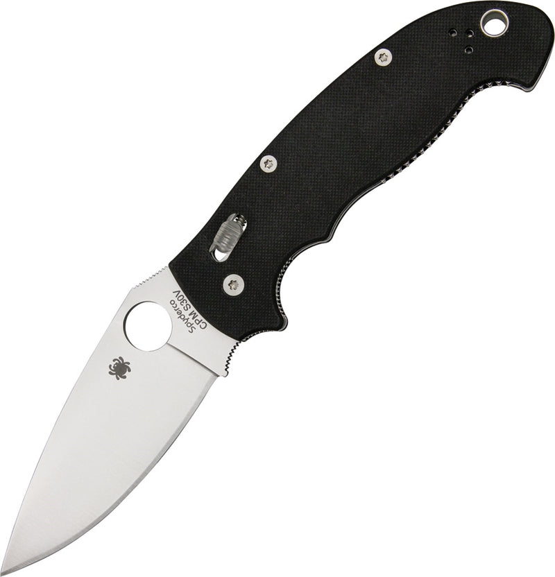 Spyderco Manix-2 XL Folding Knife 3.75" CPM-S30V Steel Blade Black G10 Handle 95GP2 -Spyderco - Survivor Hand Precision Knives & Outdoor Gear Store