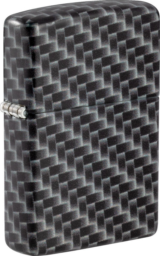 Zippo Carbon Fiber Design Lighter 540 Color Process All Metal Dimensions: 1.44" x 2.25" 17498 -Zippo - Survivor Hand Precision Knives & Outdoor Gear Store