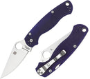 Spyderco Para Military 2 Knife 3.42" CPM S110V Steel Blade Dark Blue G10 Handle 81GPDBL2 -Spyderco - Survivor Hand Precision Knives & Outdoor Gear Store