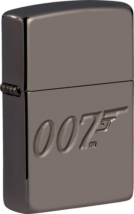 Zippo James Bond Lighter Black Ice All Metal Construction Dimensions: 1.44" x 2.25" 17095 -Zippo - Survivor Hand Precision Knives & Outdoor Gear Store