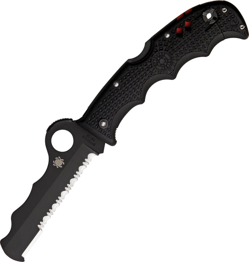 Spyderco Assist Rescue Folding Knife 3.68" VG10 Steel Blade Black FRN Handle 79PSBBK -Spyderco - Survivor Hand Precision Knives & Outdoor Gear Store