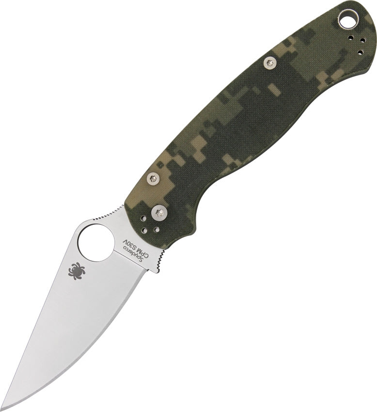 Spyderco Para Military2 Pocket Knife 3.5" CPM S30V Steel Blade Camo G10 Handle 81GPCMO2 -Spyderco - Survivor Hand Precision Knives & Outdoor Gear Store