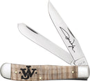 Case XX John Wayne Trapper Pocket Knife Stainless Steel Blades Maple Wood Handle 10708 -Case Cutlery - Survivor Hand Precision Knives & Outdoor Gear Store