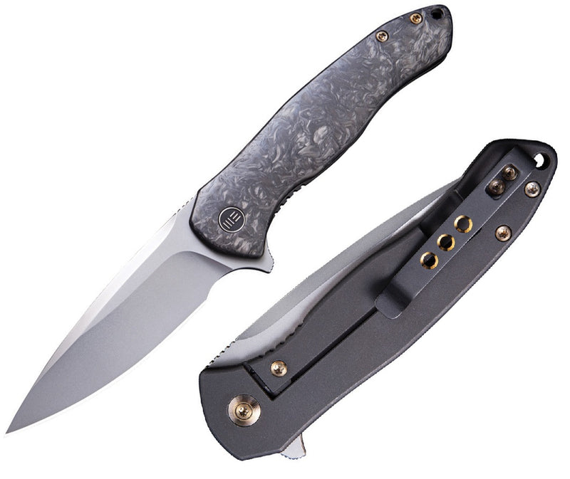 We Knife Co Kitefin Folding Knife 3.25" CPM S35VN Steel Blade Carbon Fiber/Titanium Handle 2001A -We Knife Co - Survivor Hand Precision Knives & Outdoor Gear Store