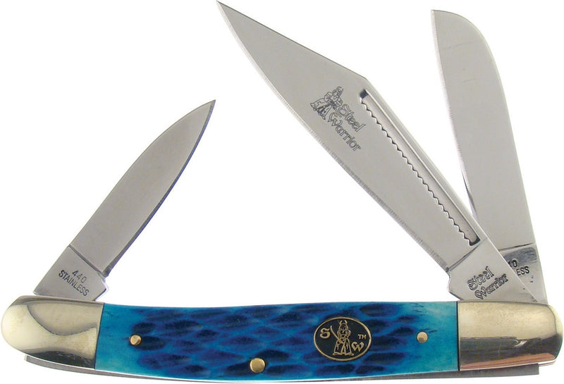 Frost Cutlery Wrangler Pocket Knife Stainless Steel Blades Jigged Bone Handle W112CBJ -Frost Cutlery - Survivor Hand Precision Knives & Outdoor Gear Store