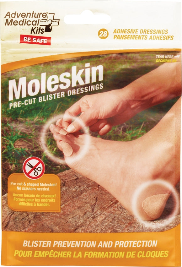 Adventure Medical Moleskin Pieces And Alcohol Wipe And Foot Care 01550400 -Adventure Medical - Survivor Hand Precision Knives & Outdoor Gear Store