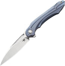 Bestech Knives WIBRA Frame Folding Knife 3.5" Bohler M390 Steel Blade Blue Anodized Titanium Handle KT2001B -Bestech Knives - Survivor Hand Precision Knives & Outdoor Gear Store