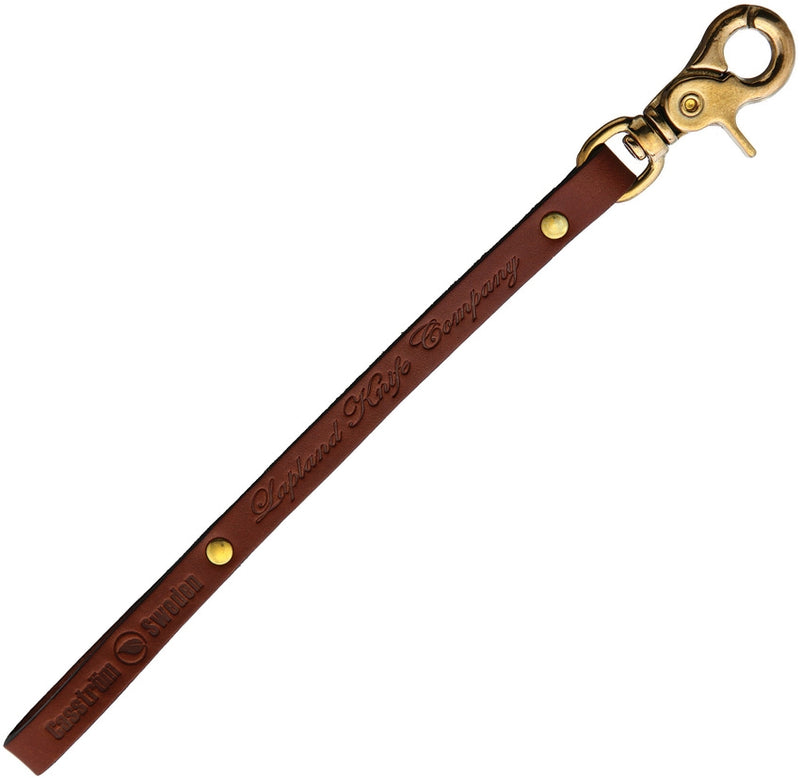 Casstrom Leather Lanyard with Clasp Brass Swivel Brown Leather Construction I11533 -Casstrom - Survivor Hand Precision Knives & Outdoor Gear Store