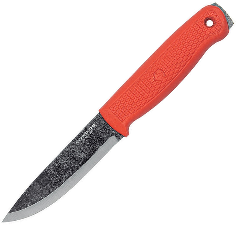 Condor Terrasaur Fixed Knife 4.25" 1095HC Steel Blade Orange Polypropylene Handle TK394741 -Condor - Survivor Hand Precision Knives & Outdoor Gear Store