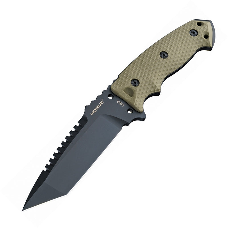 Hogue EX-F01 Fixed Knife 5.5" A2 Tool Steel Full Tang Blade OD Green G10 Handle 35128 -Hogue - Survivor Hand Precision Knives & Outdoor Gear Store