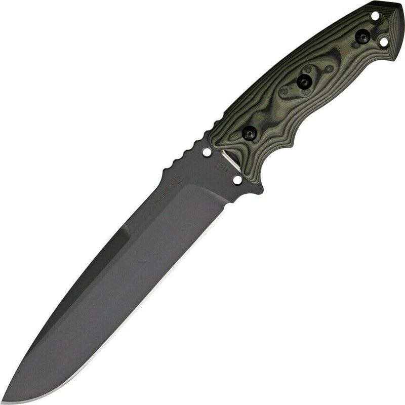 Hogue Tactical Fixed Knife 7" A2 Tool Steel Drop Point Blade Green G-10 G-Mascus Handle 35158 -Hogue - Survivor Hand Precision Knives & Outdoor Gear Store