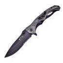 Frost Cutlery Tactical Folding Knife 3.5" 3Cr13 Steel Blade Black Aluminum Handle 119GY -Frost Cutlery - Survivor Hand Precision Knives & Outdoor Gear Store