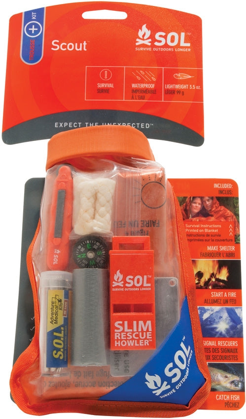 Adventure Medical SOL Scout Comes In Water Case Survival Fishing And Sewing Kit 1727 -Adventure Medical - Survivor Hand Precision Knives & Outdoor Gear Store