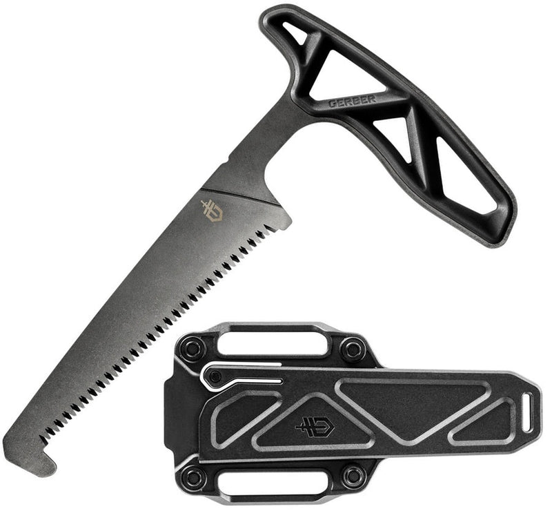 Gerber Exo-Mod Saw Fixed Knife 5" Stainless Steel Full Tang Blade Black Synthetic Handle 1804 -Gerber - Survivor Hand Precision Knives & Outdoor Gear Store