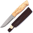 Brisa Trapper 95 Knife 3.75" Elmax Steel Scandi Grind Blade Curly Birch Handle 070 -Brisa - Survivor Hand Precision Knives & Outdoor Gear Store