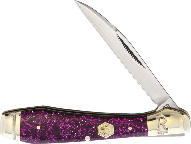 Rough Ryder Sparkle Folding Knife Stainless Steel Blade Purple Glitter Acrylic Handle 2019 -Rough Ryder - Survivor Hand Precision Knives & Outdoor Gear Store