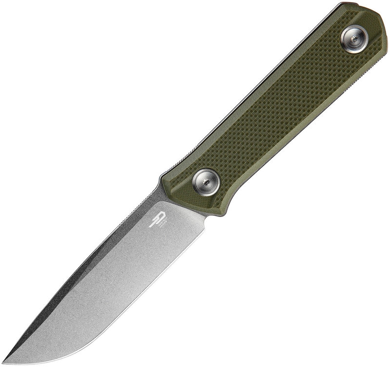 Bestech Knives Hedro Fixed Knife 3.75" D2 Tool Steel Blade Green G10 Handle F02B -Bestech Knives - Survivor Hand Precision Knives & Outdoor Gear Store