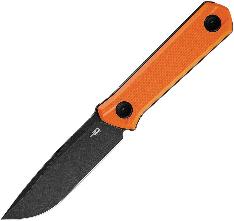 Bestech Knives Hedro Fixed Knife 3.75" D2 Tool Steel Blade Orange G10 Handle F02C -Bestech Knives - Survivor Hand Precision Knives & Outdoor Gear Store