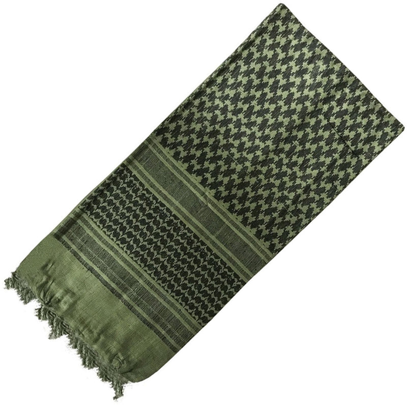 Pathfinder Tactical Shemagh Scarf Dimensions: 42" x 42" Green Cotton Construction 031 -Pathfinder - Survivor Hand Precision Knives & Outdoor Gear Store