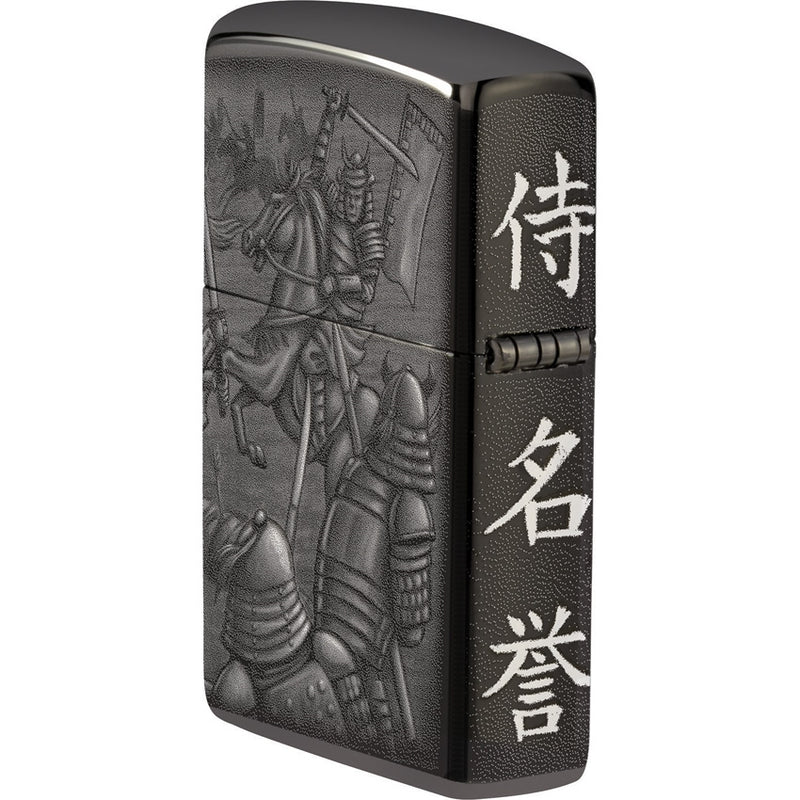 Zippo Knight Fight Lighter Black Ice All Metal Construction Dimensions: 1.44" x 2.25" 17127 -Zippo - Survivor Hand Precision Knives & Outdoor Gear Store