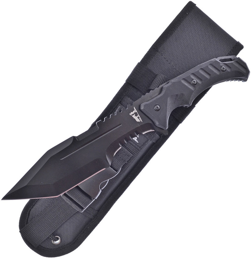 Frost Cutlery Bowie Fixed Knife 6.5" Stainless Steel Blade Black G10 Handle BKH025BG10 -Frost Cutlery - Survivor Hand Precision Knives & Outdoor Gear Store