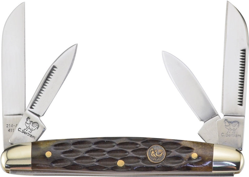 Hen & Rooster Congress Pocket Knife Stainless Steel Blades Green Jigged Bone Handle 214AGB -Hen & Rooster - Survivor Hand Precision Knives & Outdoor Gear Store