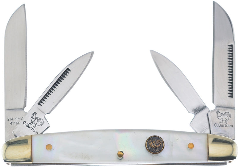 Hen & Rooster Congress Pocket Knife Stainless Steel Blades Mother Of Pearl Handle 214SMOP -Hen & Rooster - Survivor Hand Precision Knives & Outdoor Gear Store