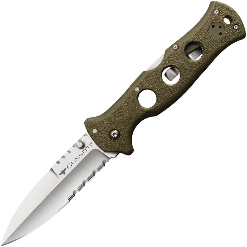 Cold Steel Gunsite Counter Folding Knife 4" AUS-10A Steel Blade Griv-Ex Handle 10ABV1 -Cold Steel - Survivor Hand Precision Knives & Outdoor Gear Store