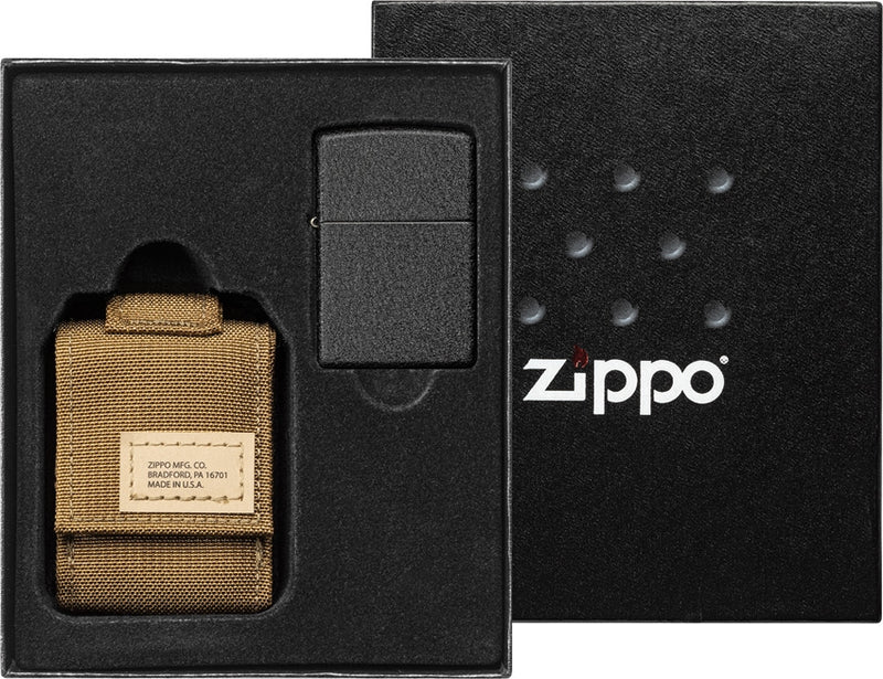 Zippo Lighter With MOLLE Pouch Nylon Construction Dimensions: 1.44" x 2.25" 17396 -Zippo - Survivor Hand Precision Knives & Outdoor Gear Store