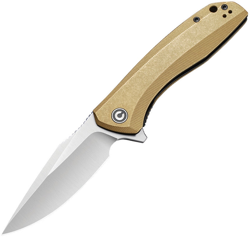 Civivi Baklash Linerlock Folding Knife 3.5" 154CM Steel Blade Brass Handle C801J -Civivi - Survivor Hand Precision Knives & Outdoor Gear Store