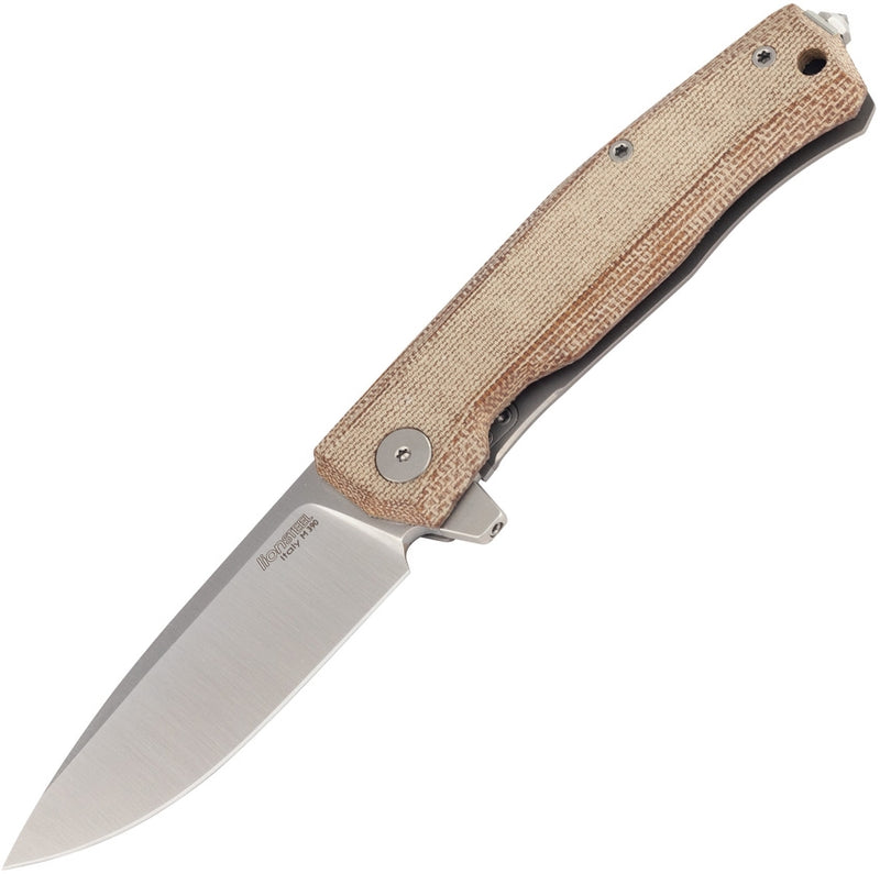 LionSTEEL Myto Folding Knife 3.25" M390 Steel Blade Natural Micarta Titanium Handle TMT01CVN -LionSTEEL - Survivor Hand Precision Knives & Outdoor Gear Store