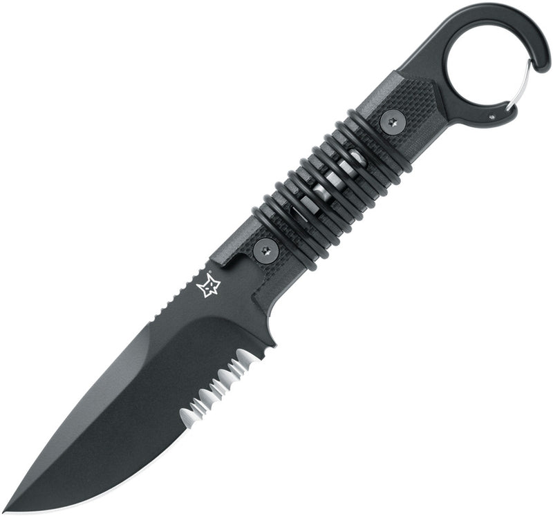 Fox Ferox Fixed Knife 3.5" Bohler N690 Steel Full Tang Blade Black G10 Handle 630B -Fox - Survivor Hand Precision Knives & Outdoor Gear Store