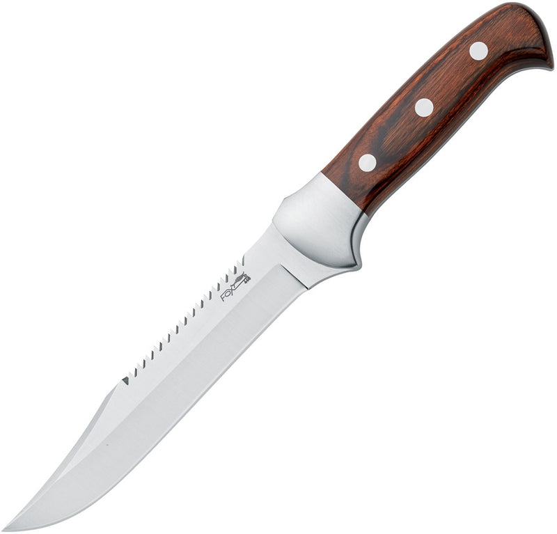 Fox Forest Fixed Knife 6.25" 440C Steel Full Tang Blade Brown Pakkawood Handle 612 -Fox - Survivor Hand Precision Knives & Outdoor Gear Store