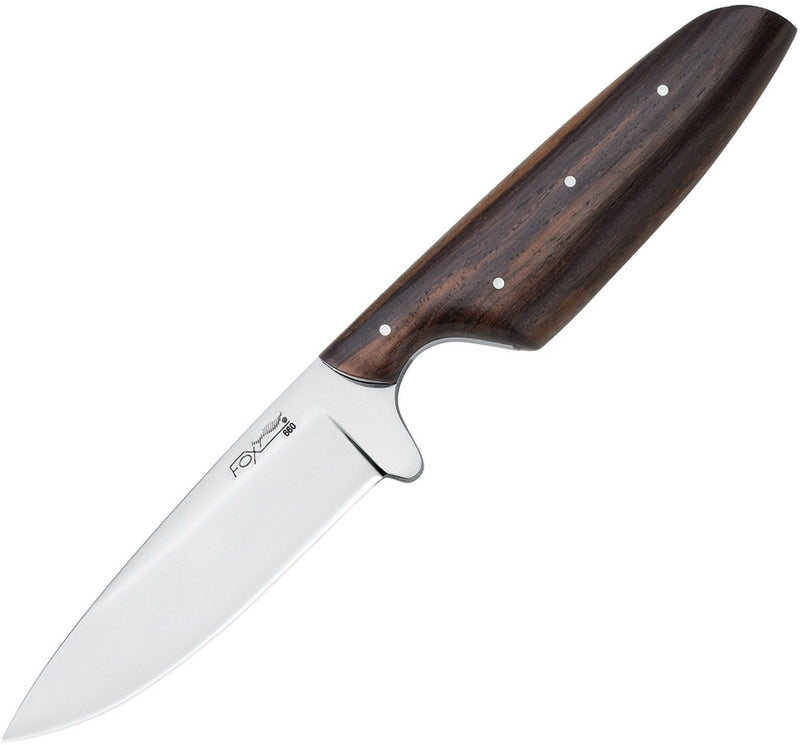 Fox Nikok Fixed Knife 3.75" 440C Steel Full Tang Blade Brown Wood Handle CT638 -Fox - Survivor Hand Precision Knives & Outdoor Gear Store