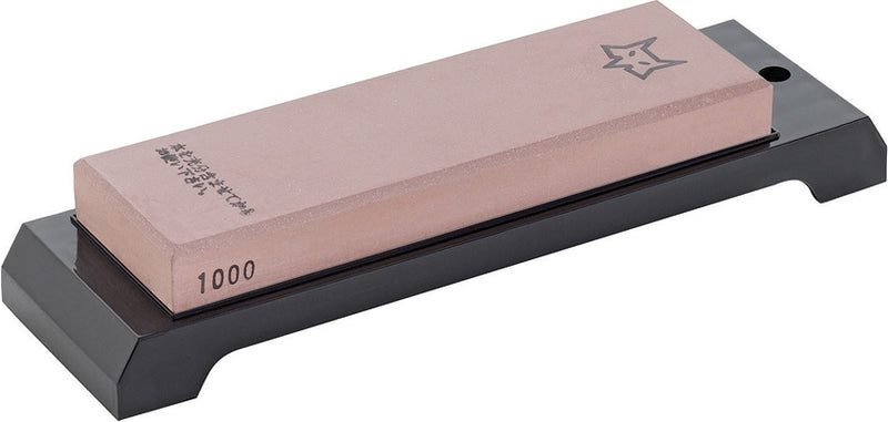 Fox Sharpening Stone 1000 Grit Dimensions 8.25" x 2.25" x 1.25" Black Plastic Base HH11 -Fox - Survivor Hand Precision Knives & Outdoor Gear Store