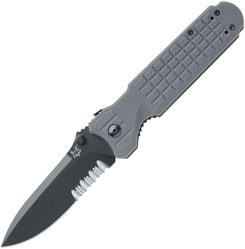 Fox Predator II Linerlock Folding Knife 3.75" N690 Steel Blade Gray G10 Handle 446GRS -Fox - Survivor Hand Precision Knives & Outdoor Gear Store