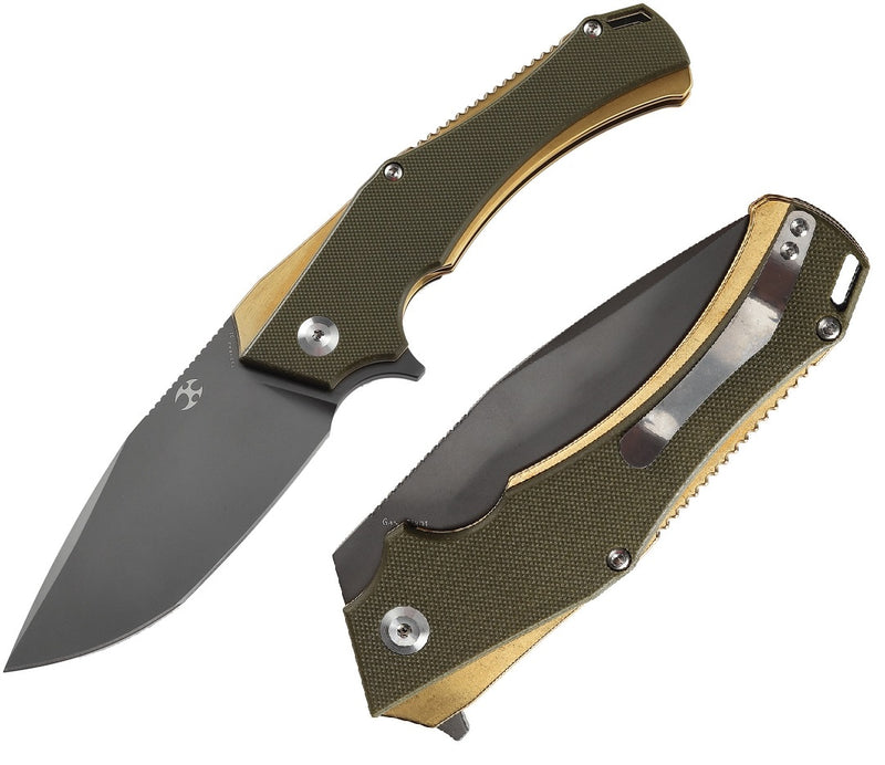 Kansept Knives Helix Folding Knife 3.75" D2 Steel Blade G10 And Stainless Handle 1008A2 -Kansept Knives - Survivor Hand Precision Knives & Outdoor Gear Store