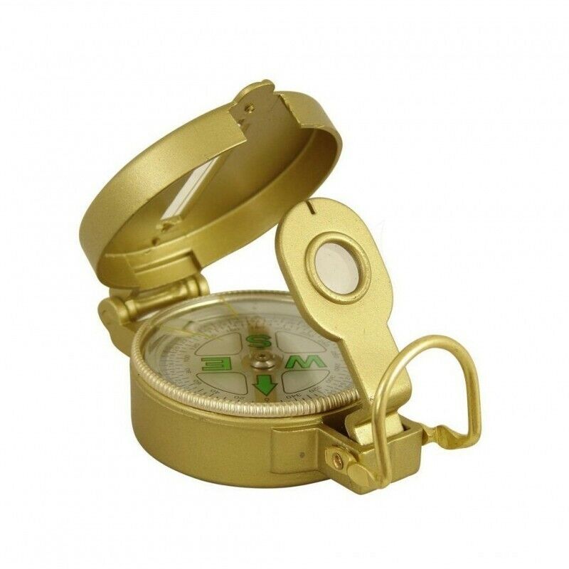 Fox Outdoor Compass A Very Accurate Enclosed In A Golden Metal Case TS807 -Fox - Survivor Hand Precision Knives & Outdoor Gear Store