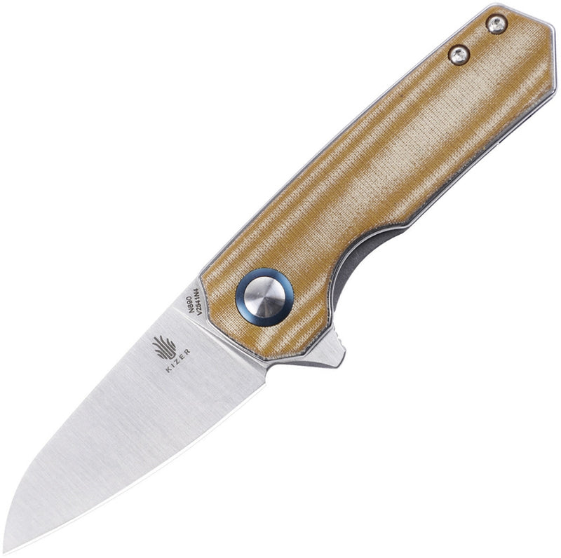 Kizer Cutlery Lieb Folding Knife 2.5" N690 Steel Blade Brown Micarta Handle V2541N4 -Kizer Cutlery - Survivor Hand Precision Knives & Outdoor Gear Store