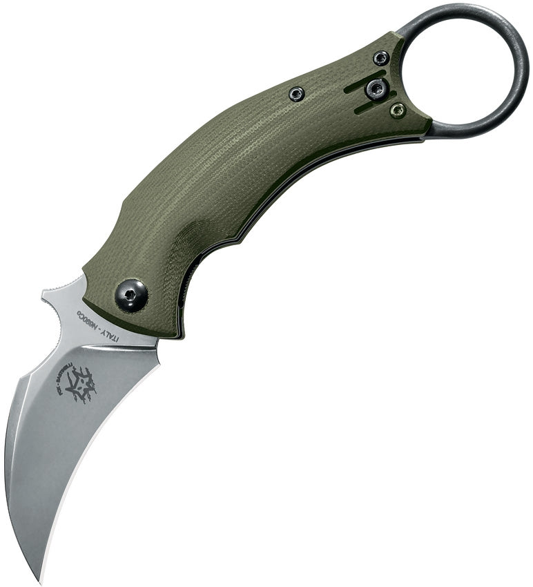 Fox Bastinelli BlackBird Folding Knife 2.5" Bohler N690 Steel Blade OD Green G10 Handle X591ODSW -Fox - Survivor Hand Precision Knives & Outdoor Gear Store