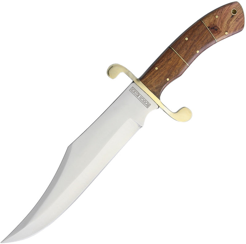 Rough Ryder Fixed Knife 9" Satin Finish Stainless Steel Blade Bowie Wood Handle 2007 -Rough Ryder - Survivor Hand Precision Knives & Outdoor Gear Store