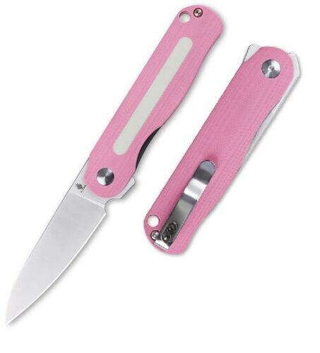 Kizer Cutlery Lätt Vind Mini Folding Knife 3" N690 Steel Blade Pink/White G10 Handle V3567N3 -Kizer Cutlery - Survivor Hand Precision Knives & Outdoor Gear Store
