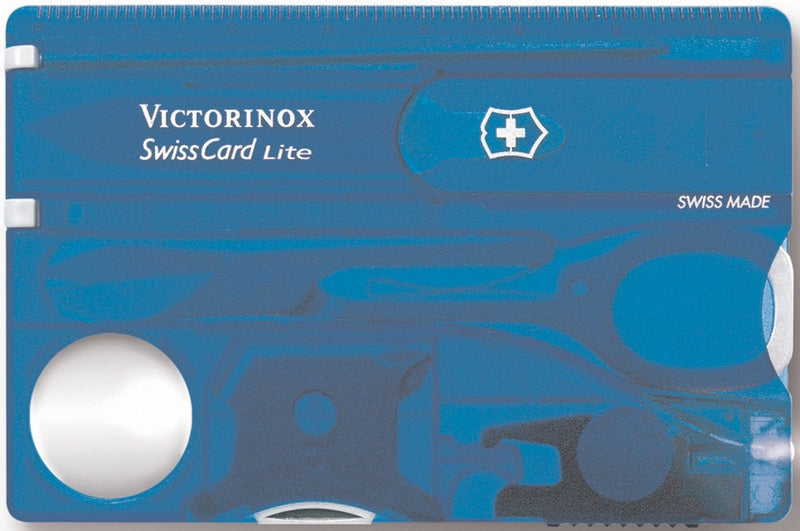 Victorinox SwissCard Multi Tool Knife Stainless Steel Blade Blue ABS Handle 07322T2X2 -Victorinox - Survivor Hand Precision Knives & Outdoor Gear Store