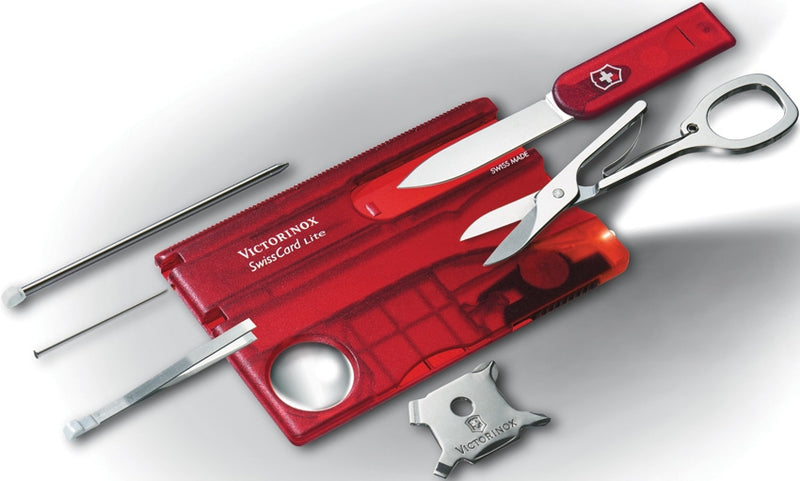 Victorinox SwissCard Multi Tool Knife Stainless Steel Blade Red ABS Handle 07300TX2 -Victorinox - Survivor Hand Precision Knives & Outdoor Gear Store