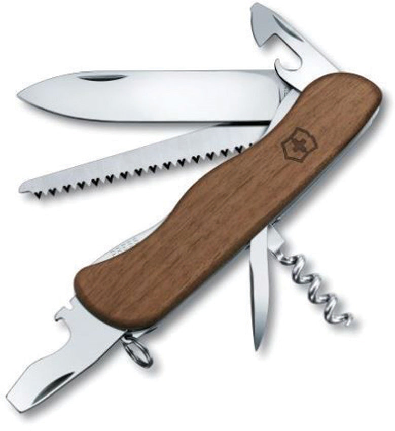 Victorinox Forester Multi Tool Knife Stainless Steel Blade Walnut Handle 0836163 -Victorinox - Survivor Hand Precision Knives & Outdoor Gear Store