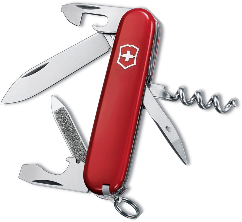 Victorinox Sportsman Pocket Knife Stainless Steel Blade Red ABS Handle 03803033X1 -Victorinox - Survivor Hand Precision Knives & Outdoor Gear Store